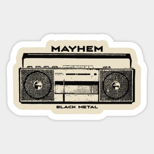 Mayhem Sticker